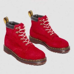 Dr. Martens Red Combat Boots